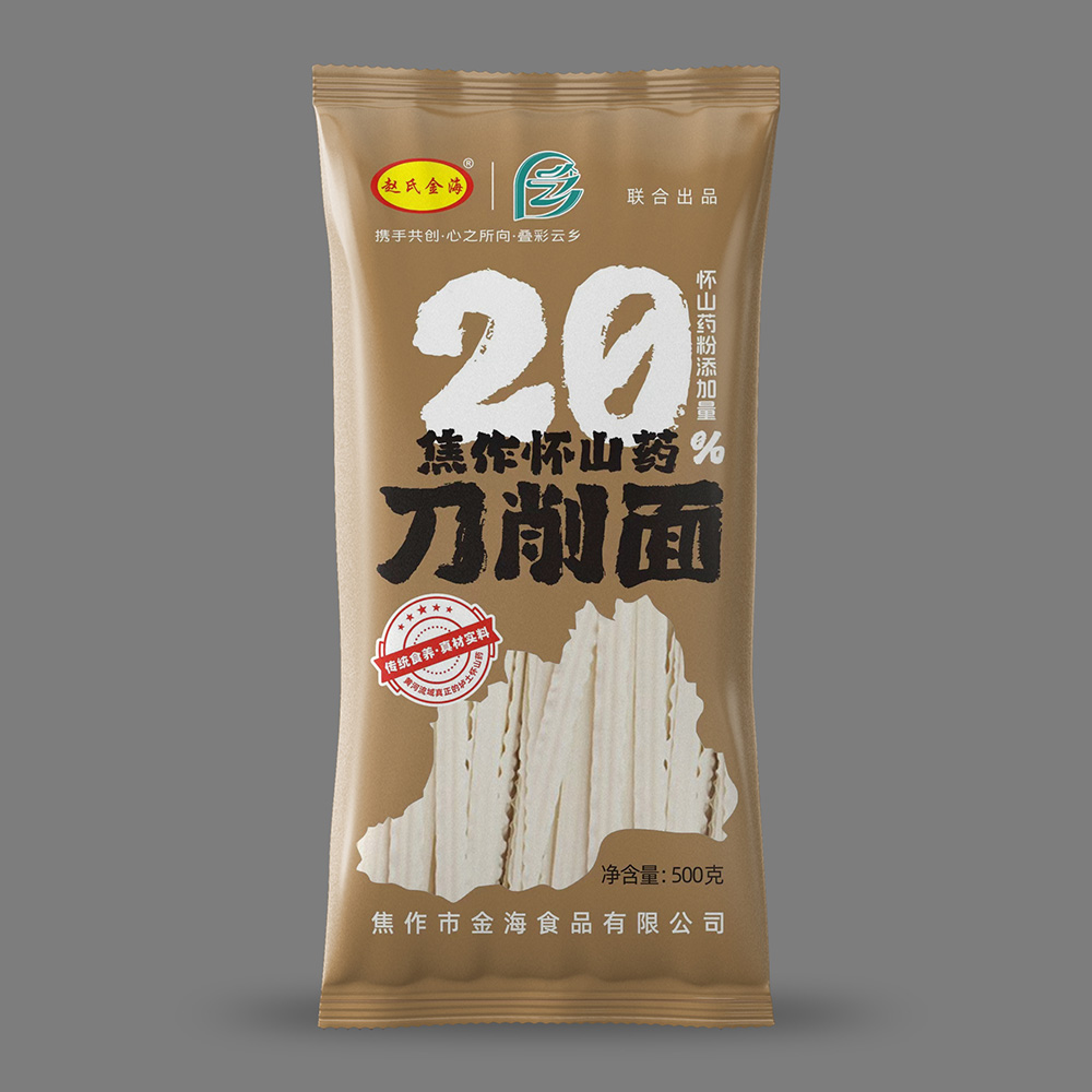 懷山藥刀削面500g